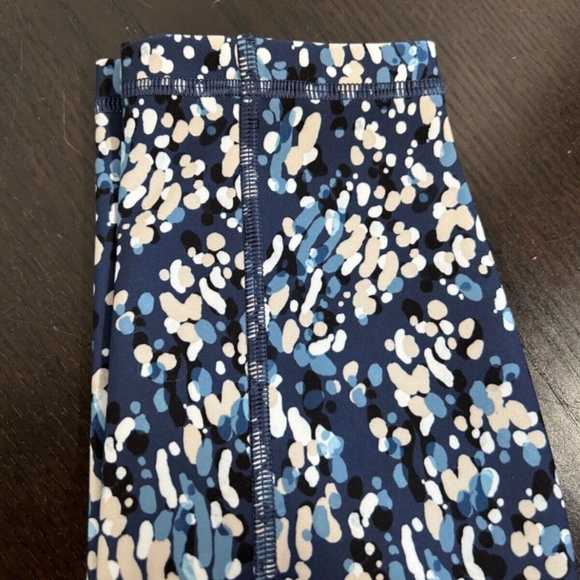 Johnny Was Calme Endurance High Waist Legging 7/8 Pockets Blue Speckled Size S - Picture 4 of 11